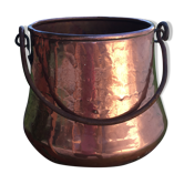 Old copper pot cover