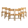 André Sornay, set of six beechwood chairs, France 1960