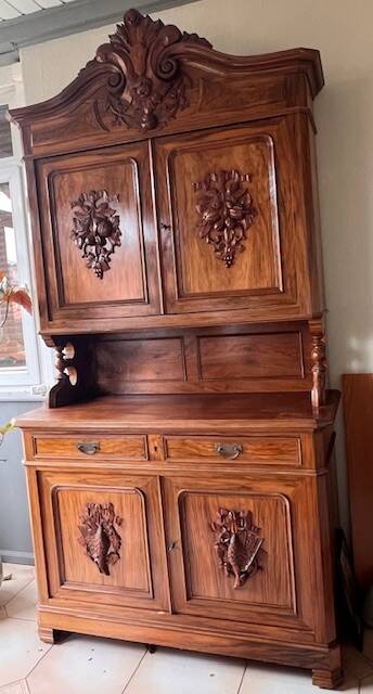 Henri II walnut hunting buffet