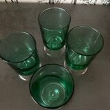 Lot 4 verres  Luminarc Green Stem