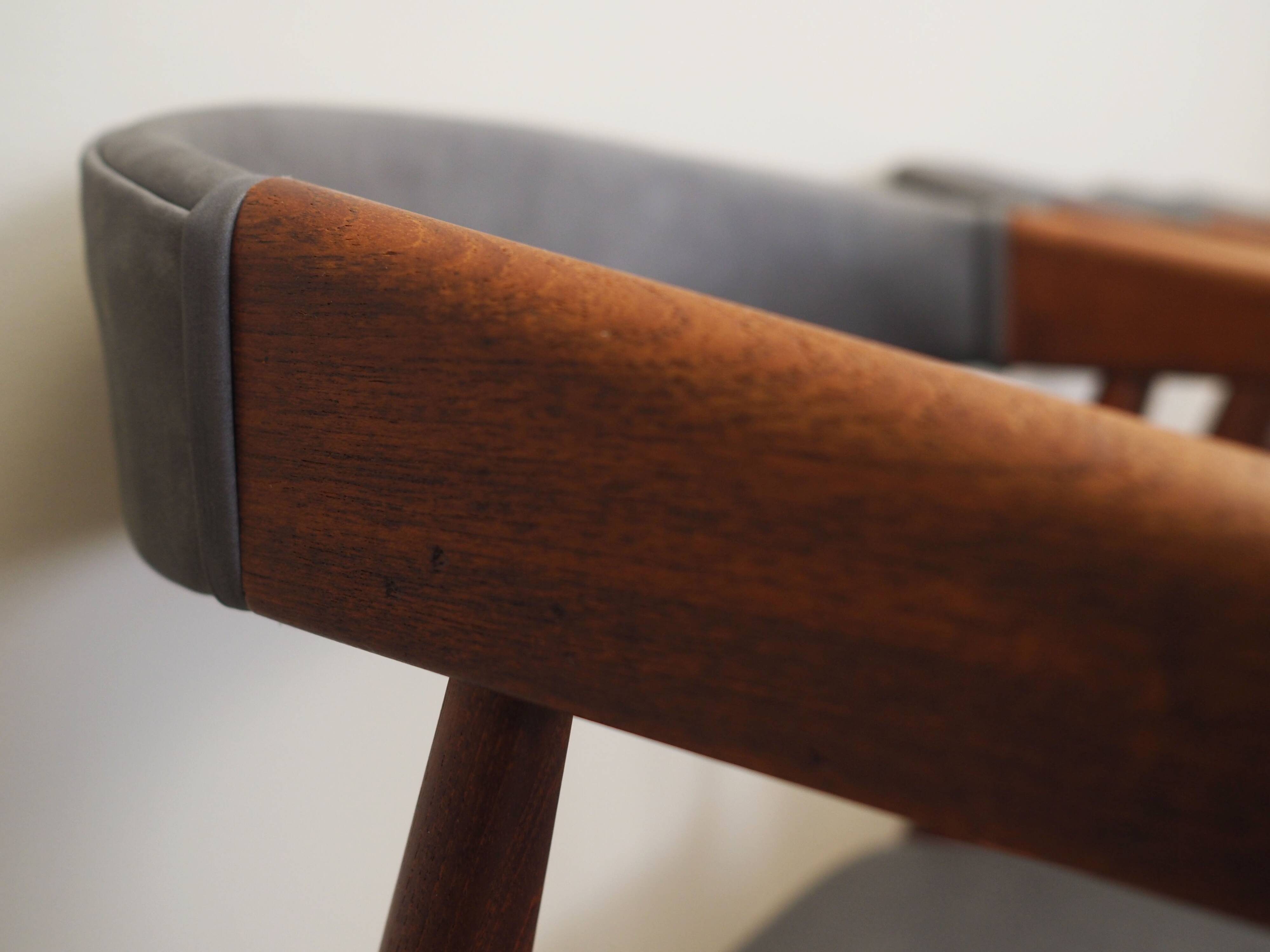 Set of four teak chairs, Danish design, 1960s, designer: Ejner Larsen & Aks