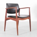 Pair of Scandinavian teak armchairs, model 66