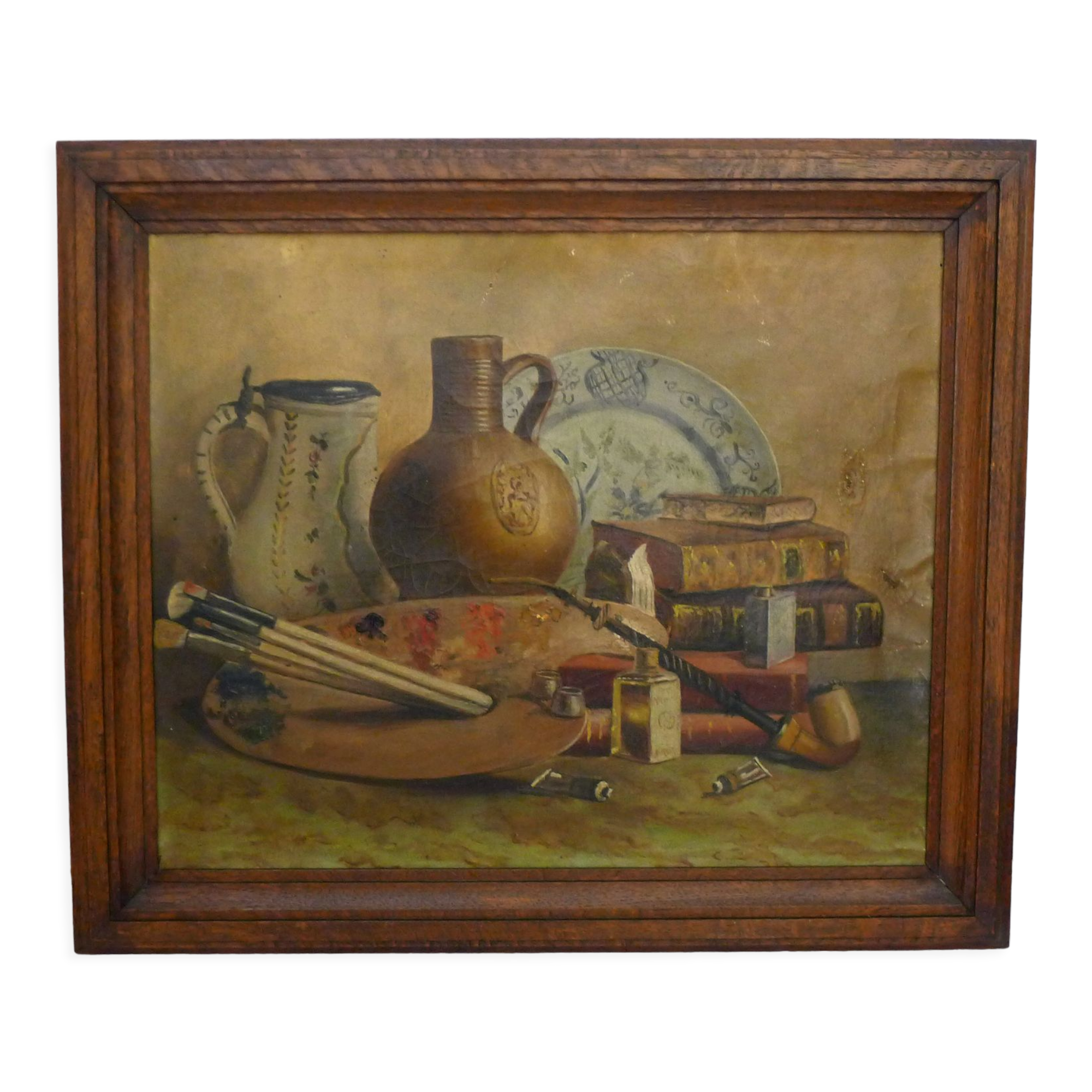 Still life oil painter late nineteenth