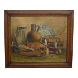Nature morte peintre huile fin xixème