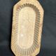 Old 19th century fluted wooden butter mold