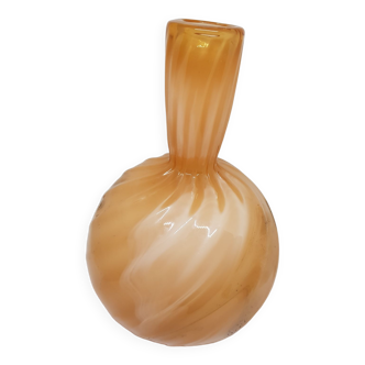 Blown glass ball vase