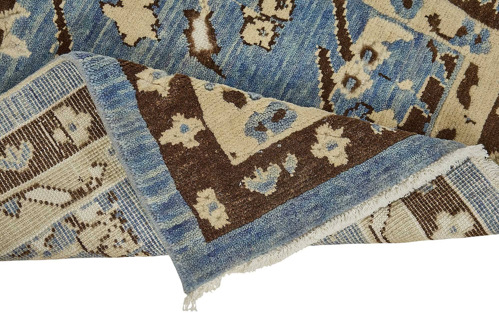 Turkish Handcrafted Loom Oushak Rug 78 cm x 357 cm
