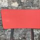 Pair of red Formica chairs Roc 1960