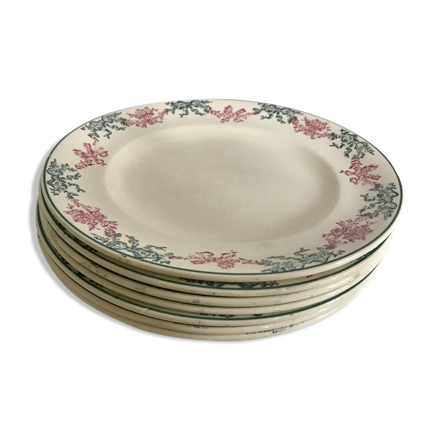 Lot of 7 Longwy plates