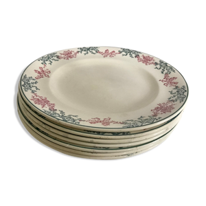 Lot de 7 assiettes longwy