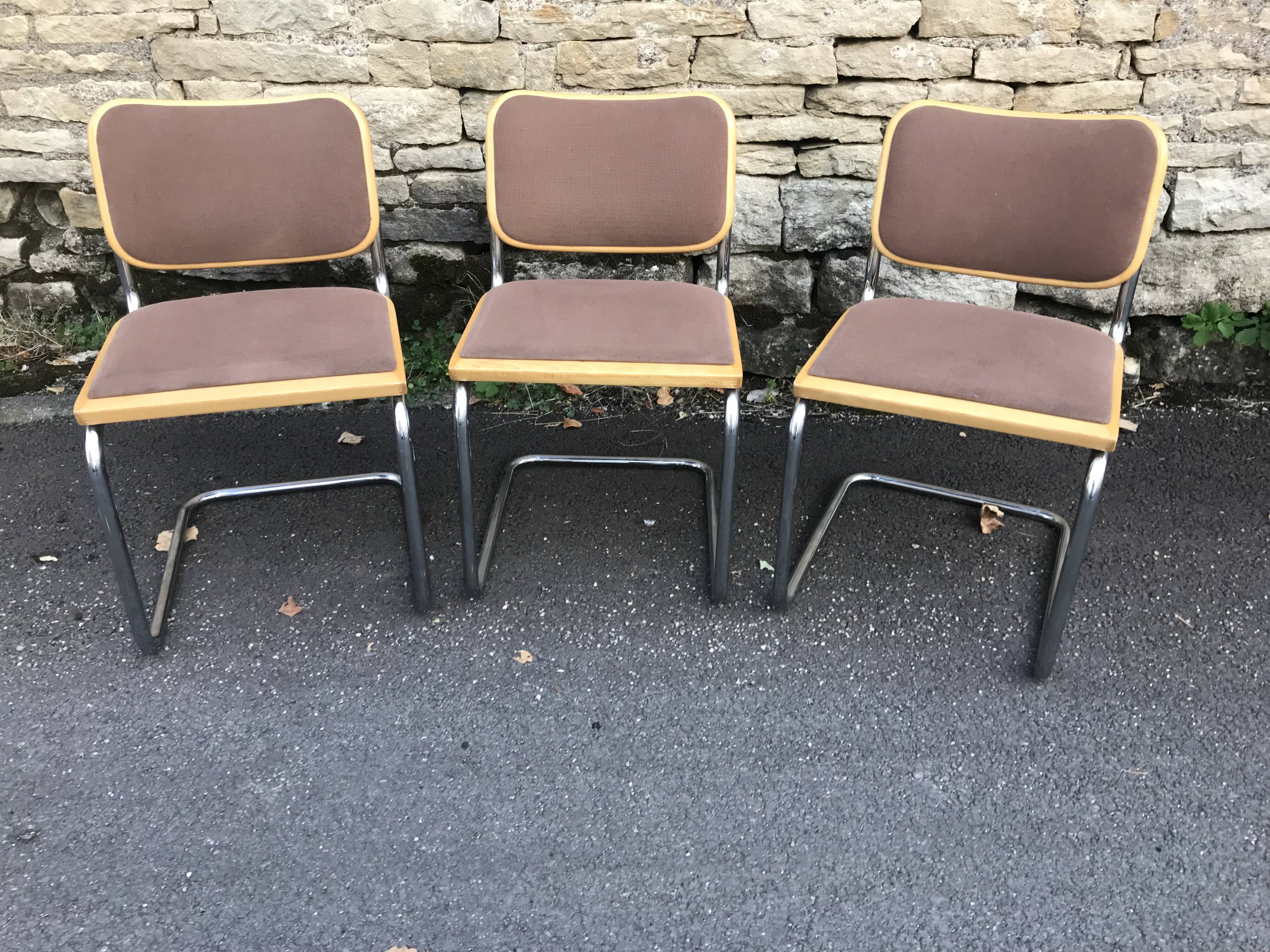Cesca B32 chairs by Marcel Breuer
