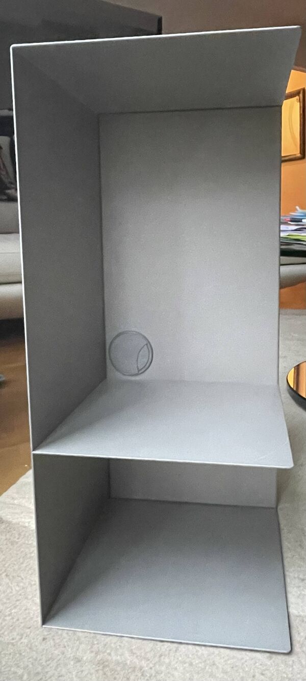 Étagère murale bo concept collection como -acier lustré gris titane