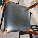 4 vintage Scandinavian teak chairs from the 1960s