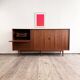 Grand Buffet Mid-Century Moderne en Teck avec Portes Tambour par Arne Vodder pour Sibast, Danemark