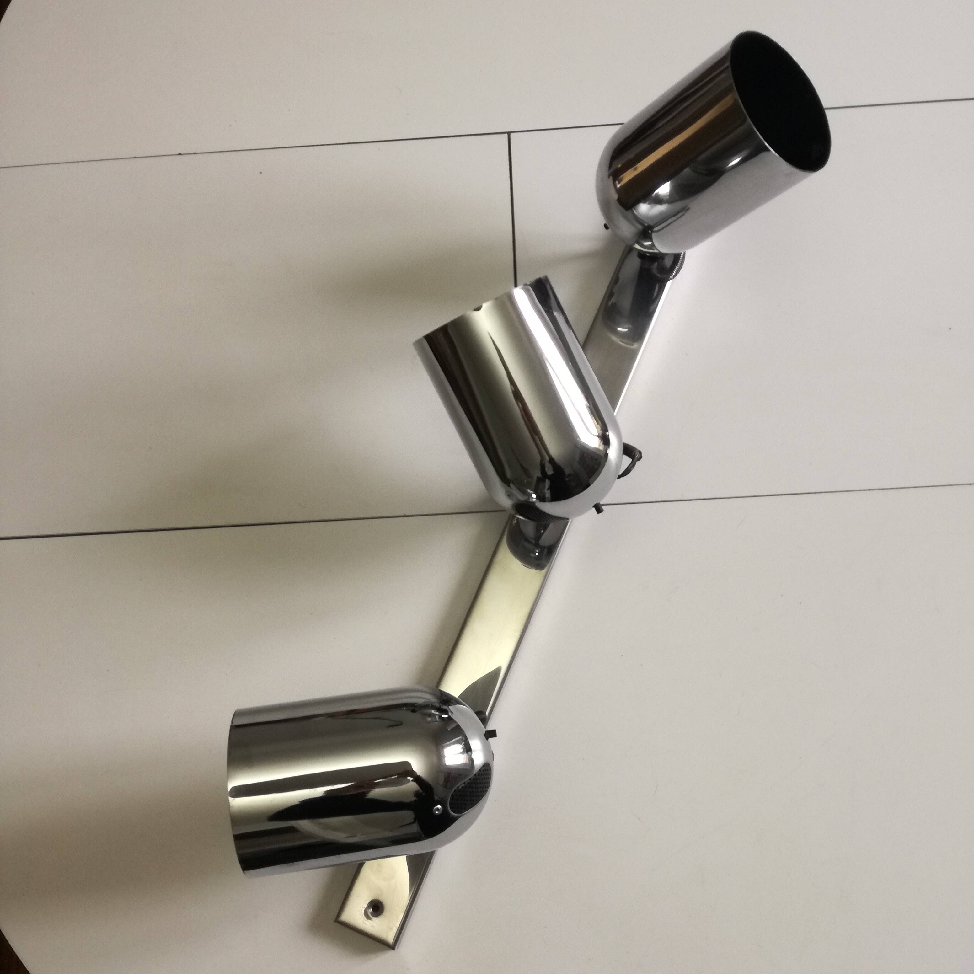 Chrome ramp with 3 adjustable spotlights, 1970