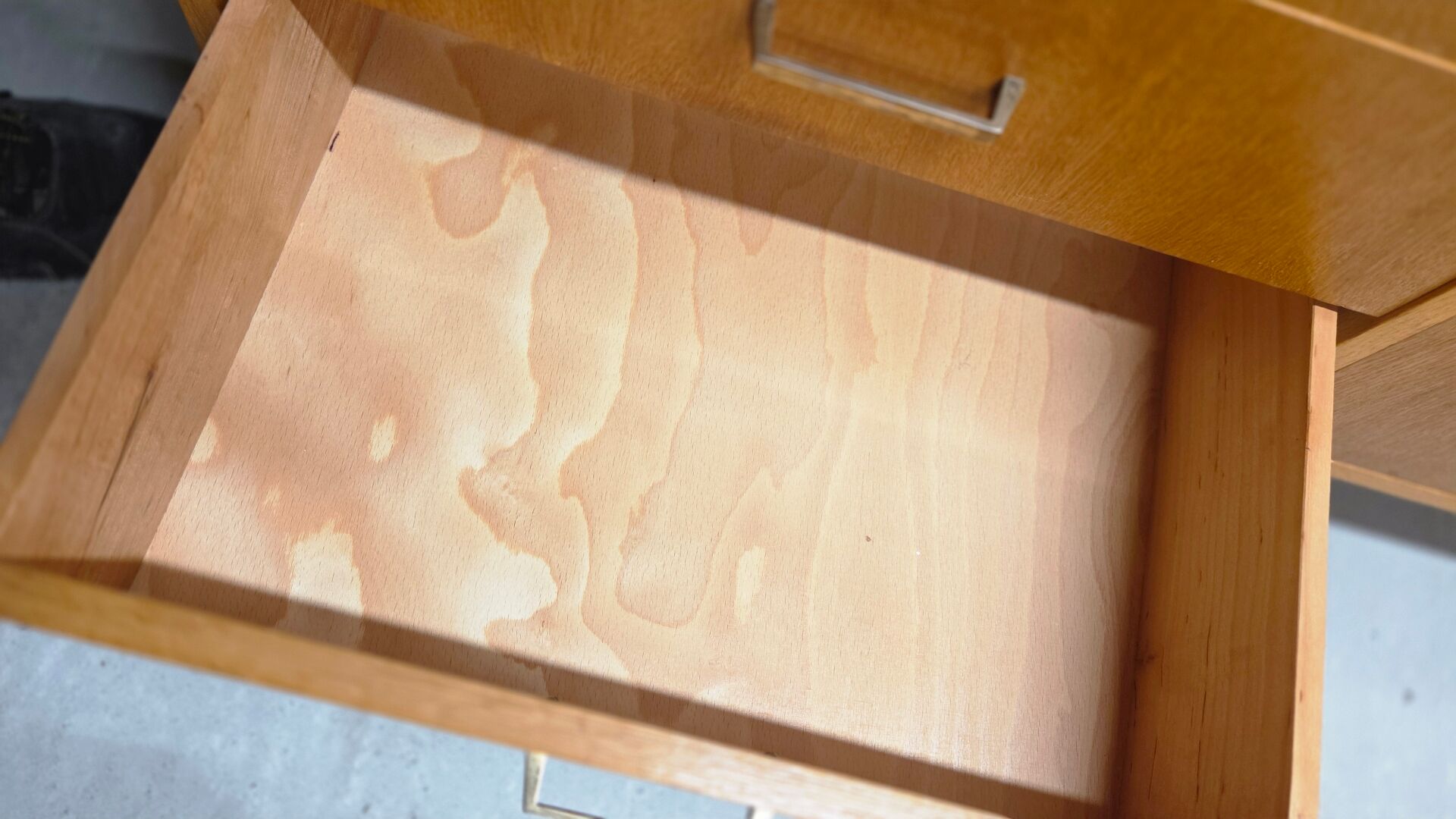 Blonde wood enfilade 1970 vintage