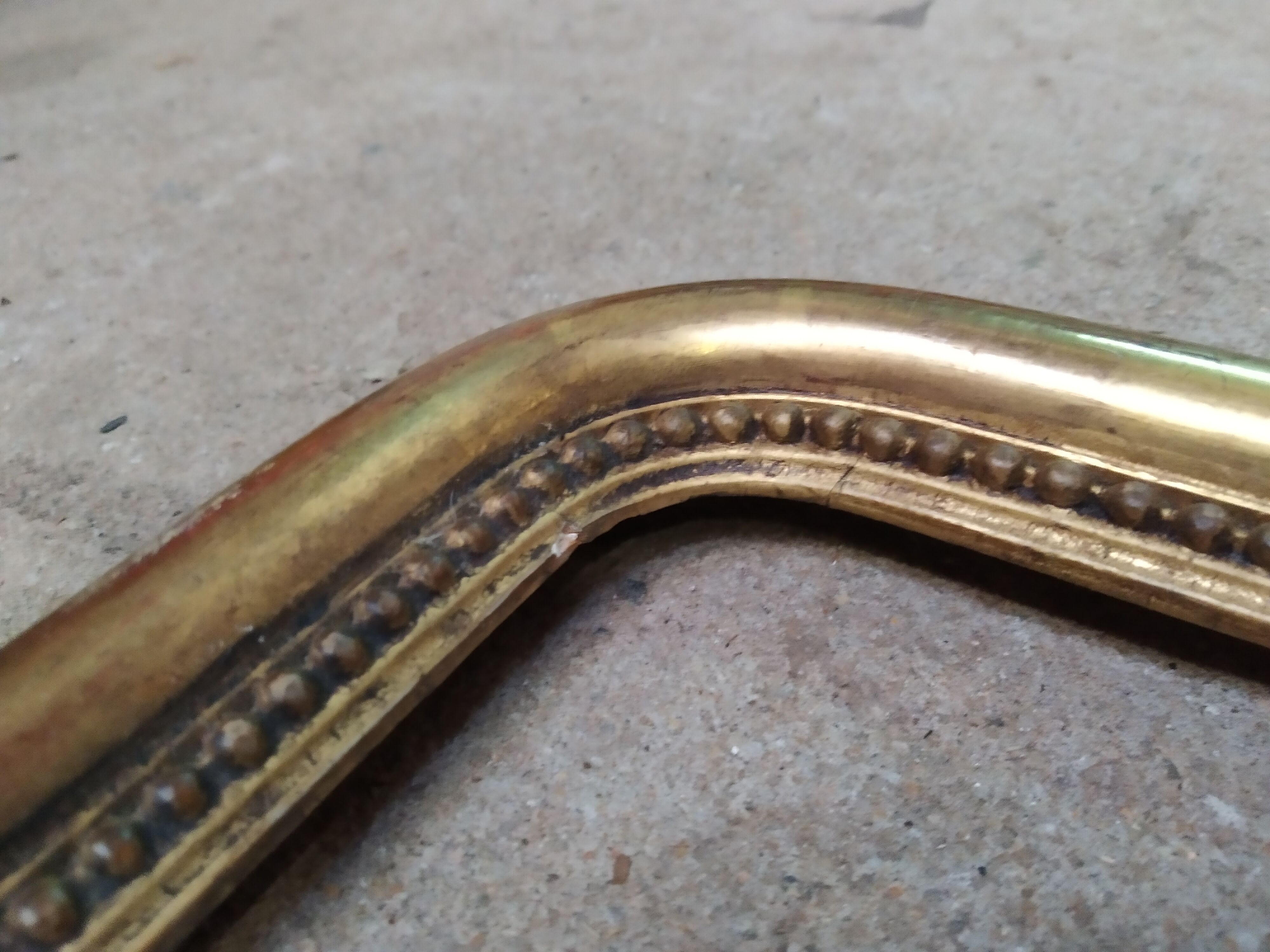 old frame napoleon III foliage 50 cm x 40 cm gilded wood