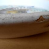 Plate in old earthenware