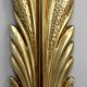 Pair of golden bronze appliques - 1950