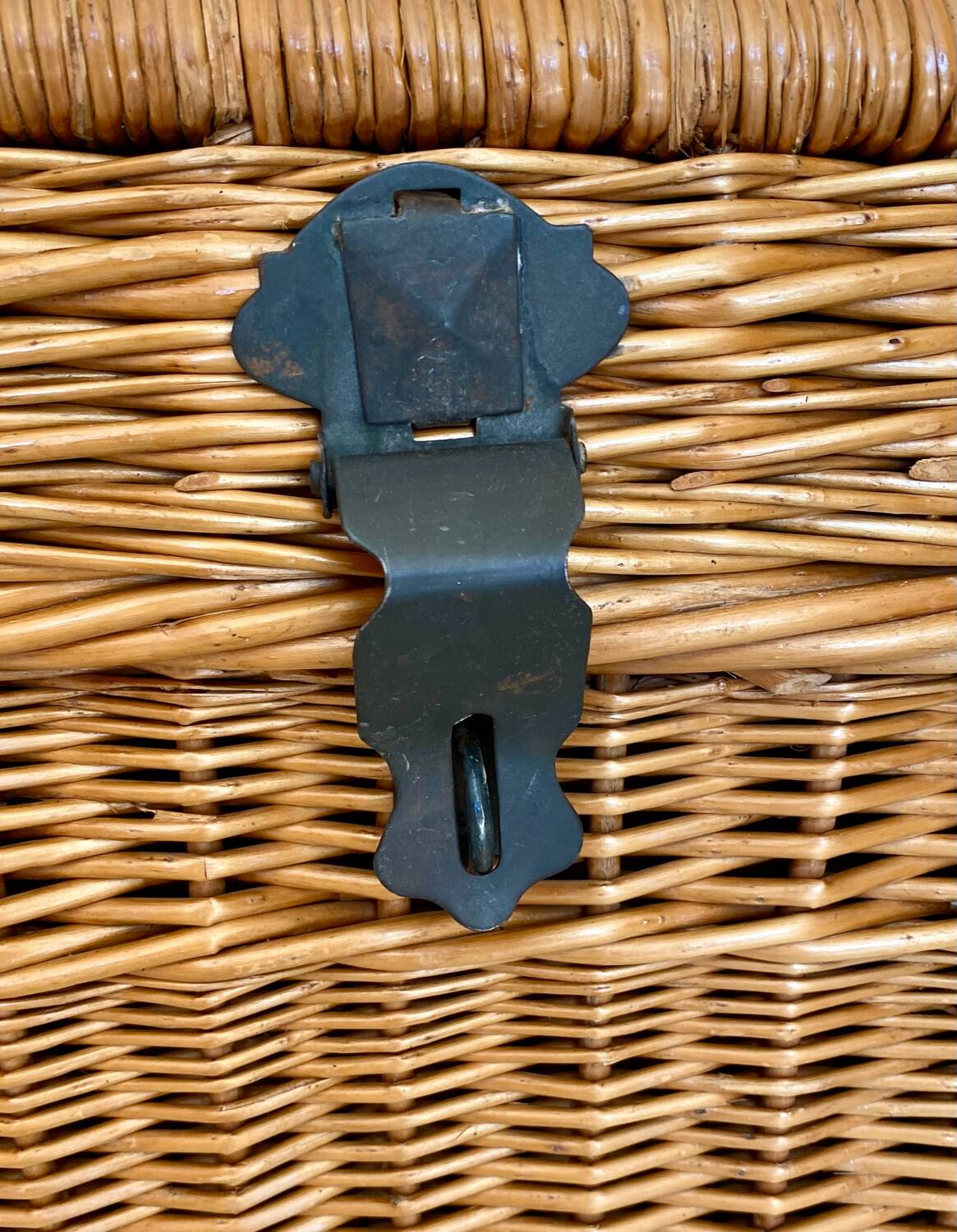 Vintage rattan trunk