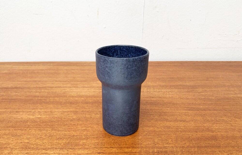 Mid-Century German Studio Pottery Minimalist Vase from Ernst Loesche, 1960s