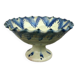 Ceramic fruit bowl on foot