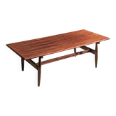 Table basse vintage en palissandre – style scandinave années 60
