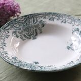 Lebacqz & M. Bouchard ironstone deep plate FLORAL model