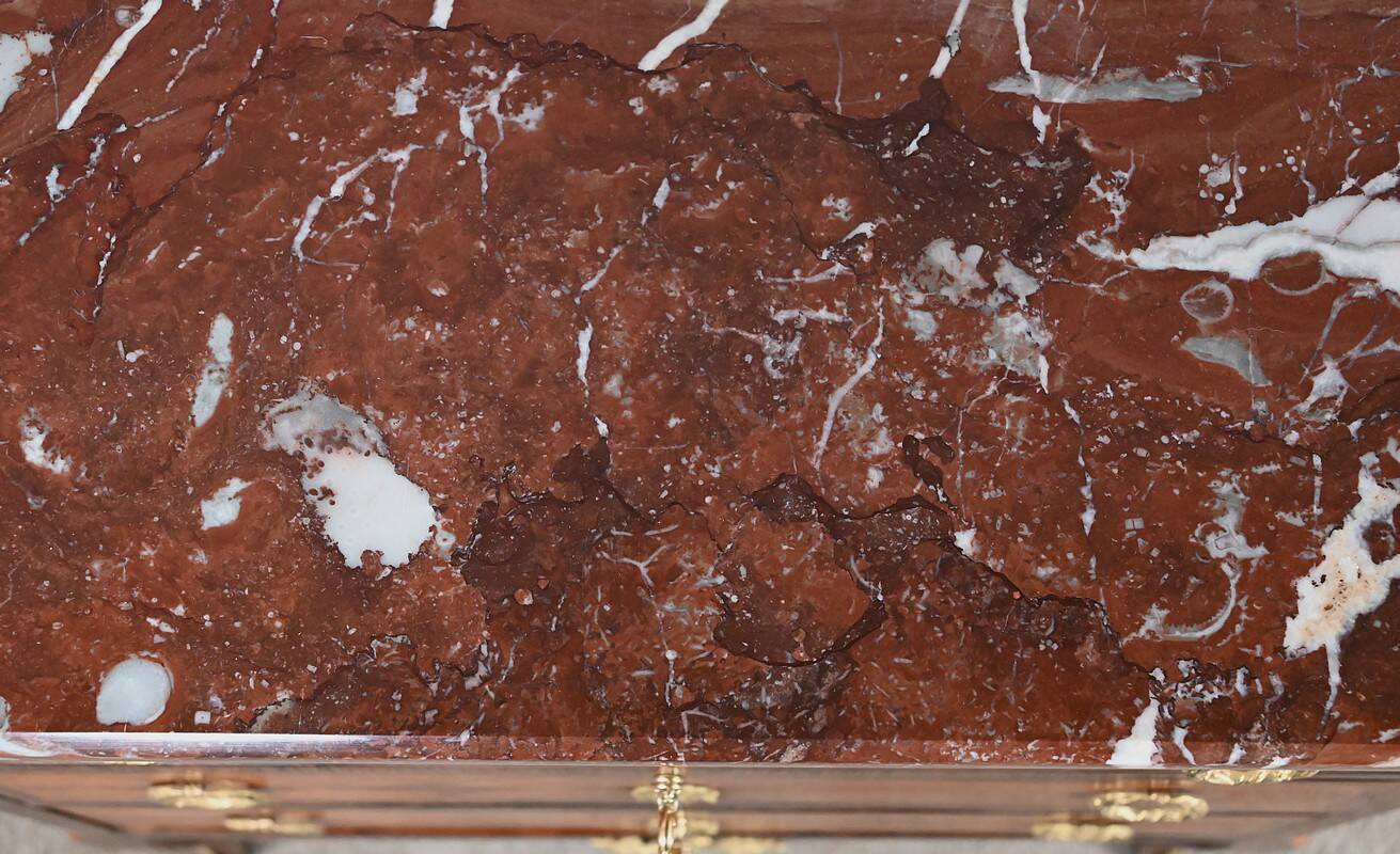Marquetry Commode, Transitional Style Louis XV Louis XVI – Mid 20th Century