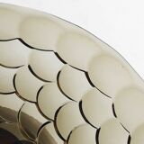 Art Deco Glass, wood and Metal Fruit Bowl, France, 1940s