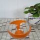 Set 2 x space age oranje haken, wandhaak, kapstok