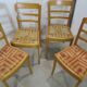 Lot of 4 chairs from the 50s in Monobloc