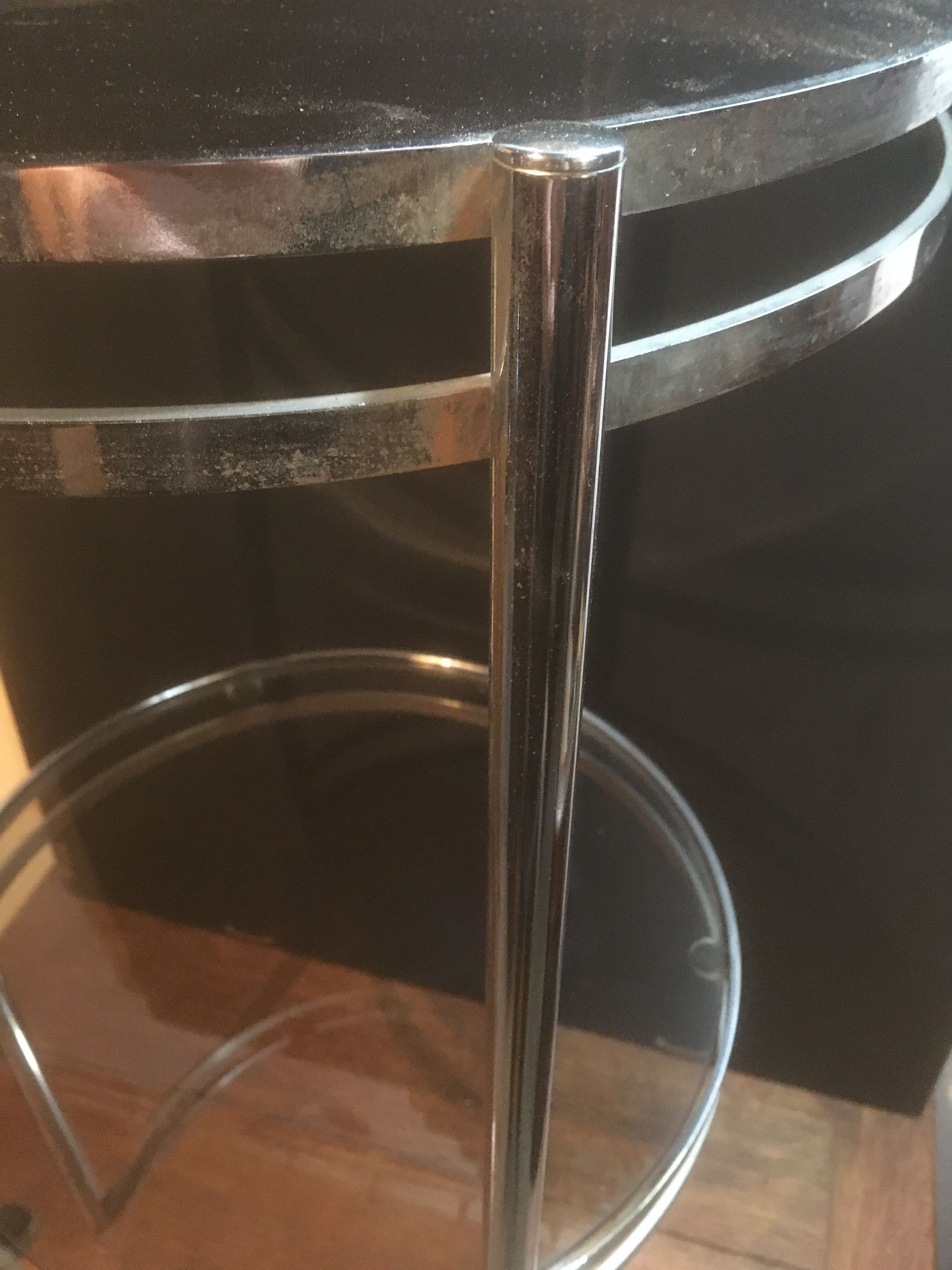 Sofa end or harness in chromed metal Ø 36