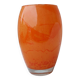 Orange glass vase