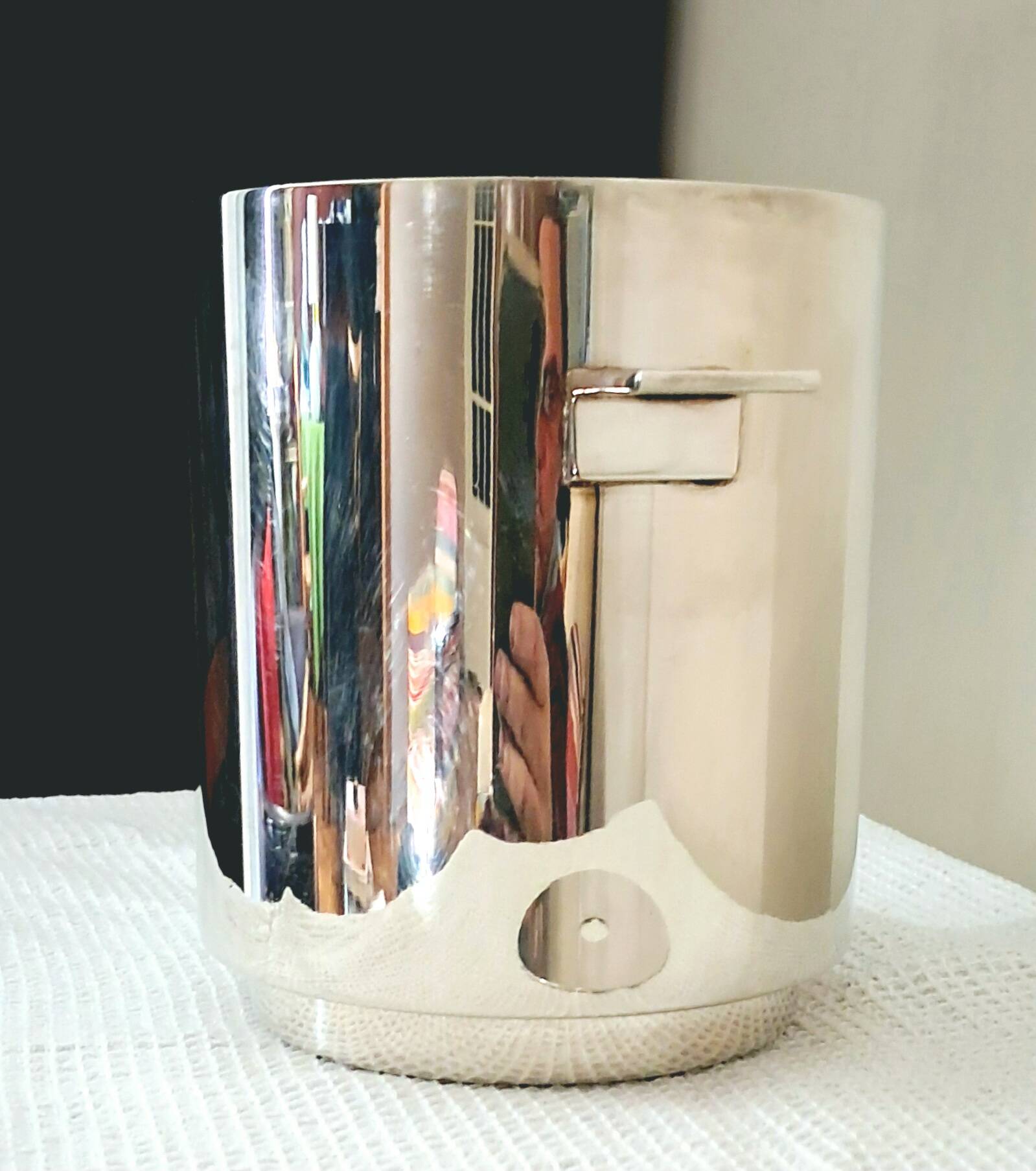 Silver Plated Champagne Bucket Wine Cooler Lino Sabattini Christofle France, 1960s