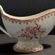 Saucière faïence décor rose marque V en creux XIXème