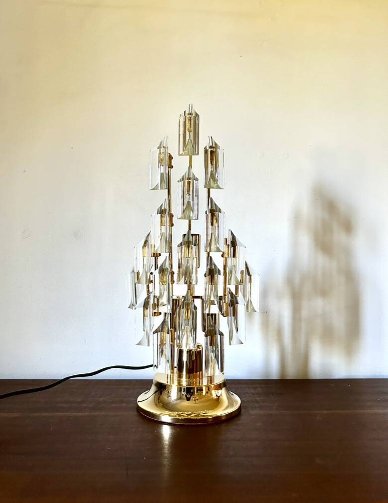 Lampe Oscar Torlasco pour Stilkronen, Murano Italie 1970