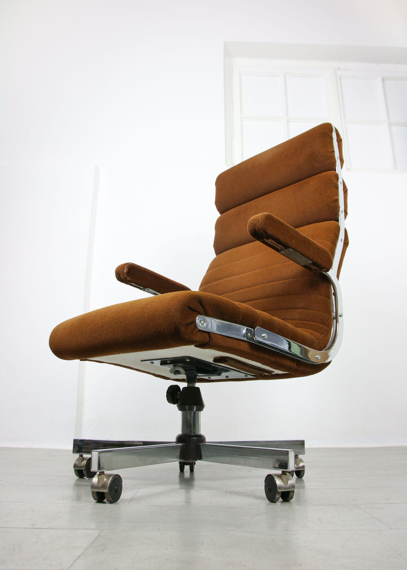 Chaise de direction vintage soft pad, années 80