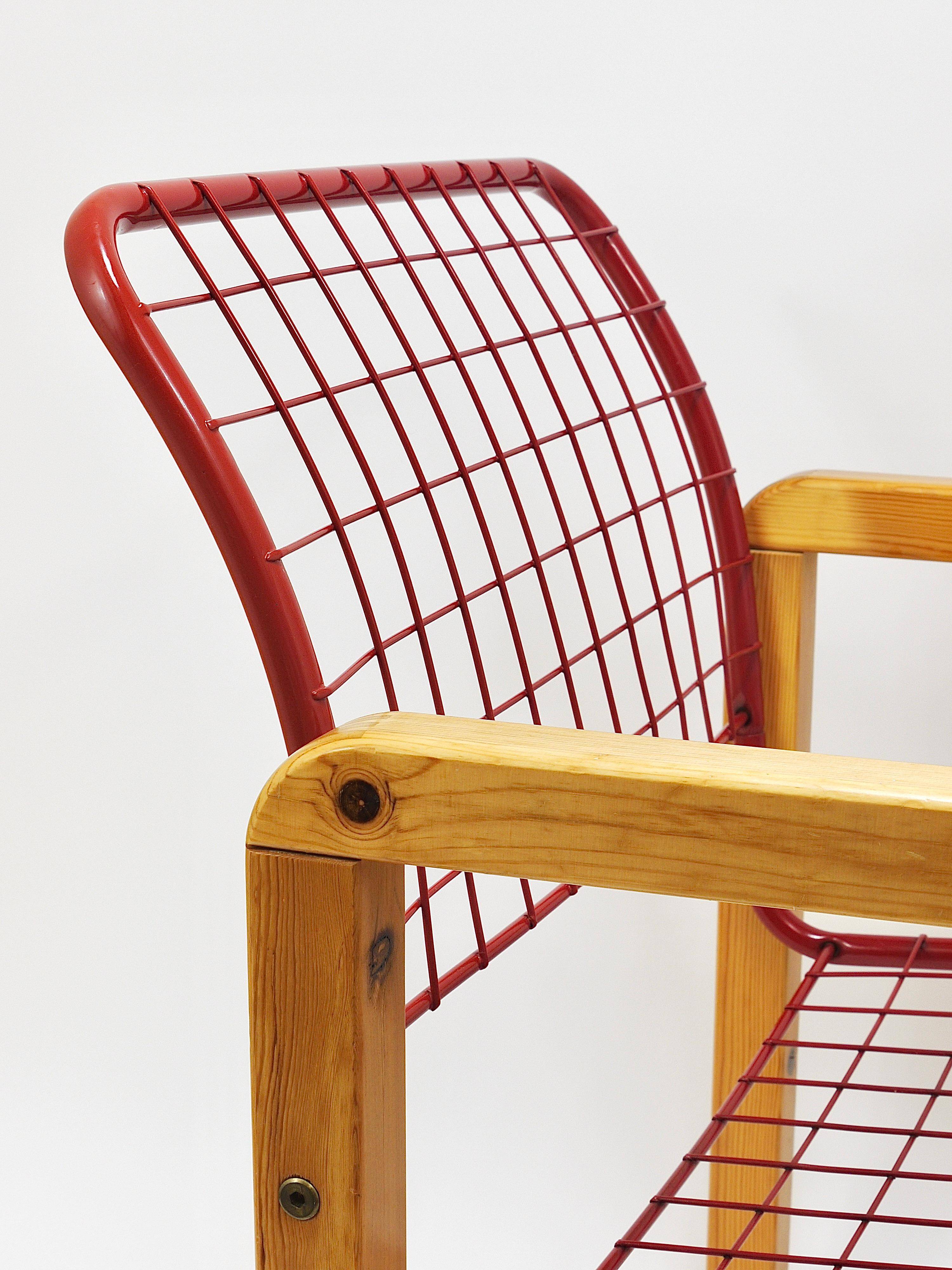 Postmodern Wire Lounge Chair Sälen, Knut & Marianne Hagberg, Ikea, 1982
