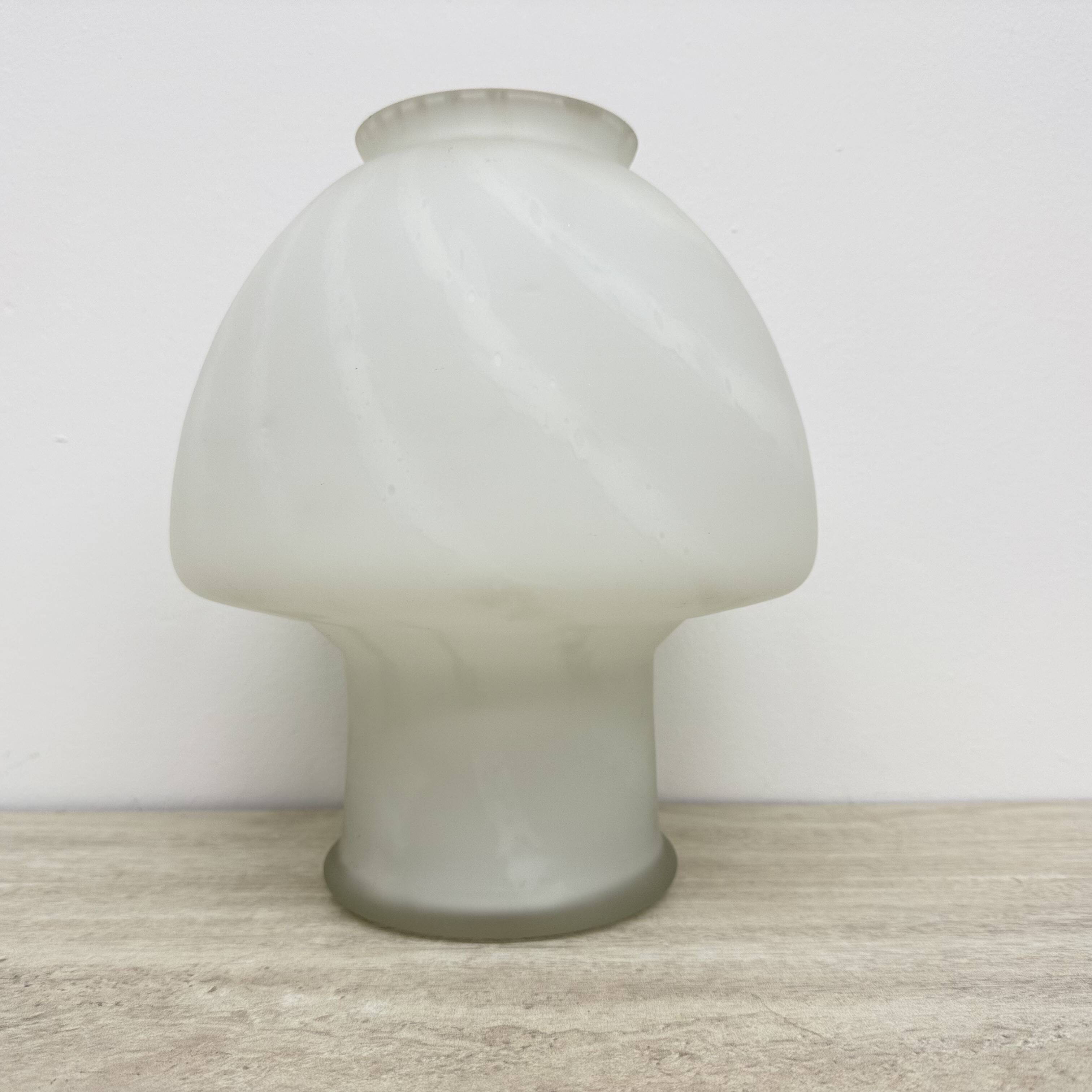 Mid-century Murano glass mushroom table lamp , 1970s