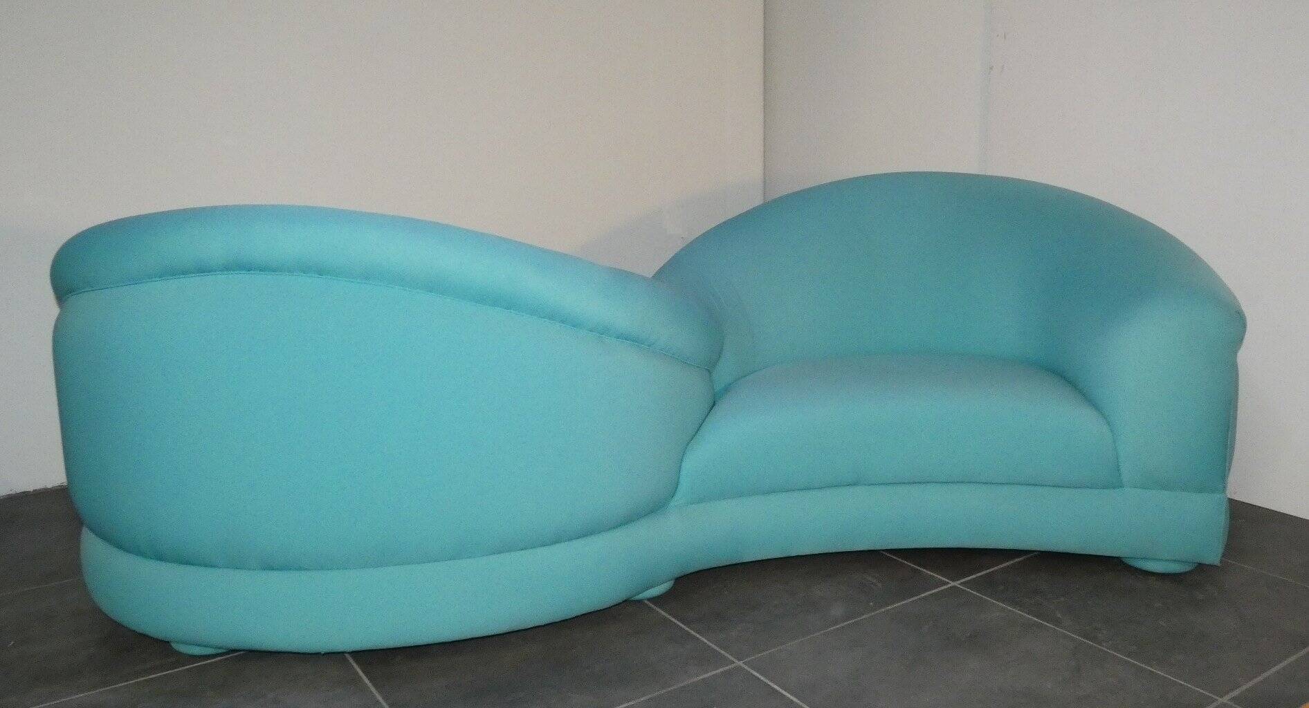 Toi et Moi sofa in jersey by Arpex International, Rome, Italy, 1970.