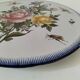 Decorative earthenware plate signed Charolles