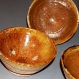 Three terracotta bowls from Tamegroute.