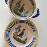Complete service Henriot Quimper bowls and plates