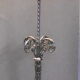 Silver bronze lamp of the 1950s