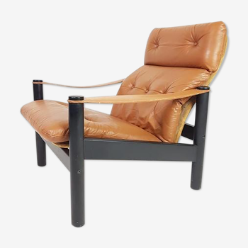 Fauteuil danois cuir daim