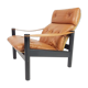 Danish suede leather armchair
