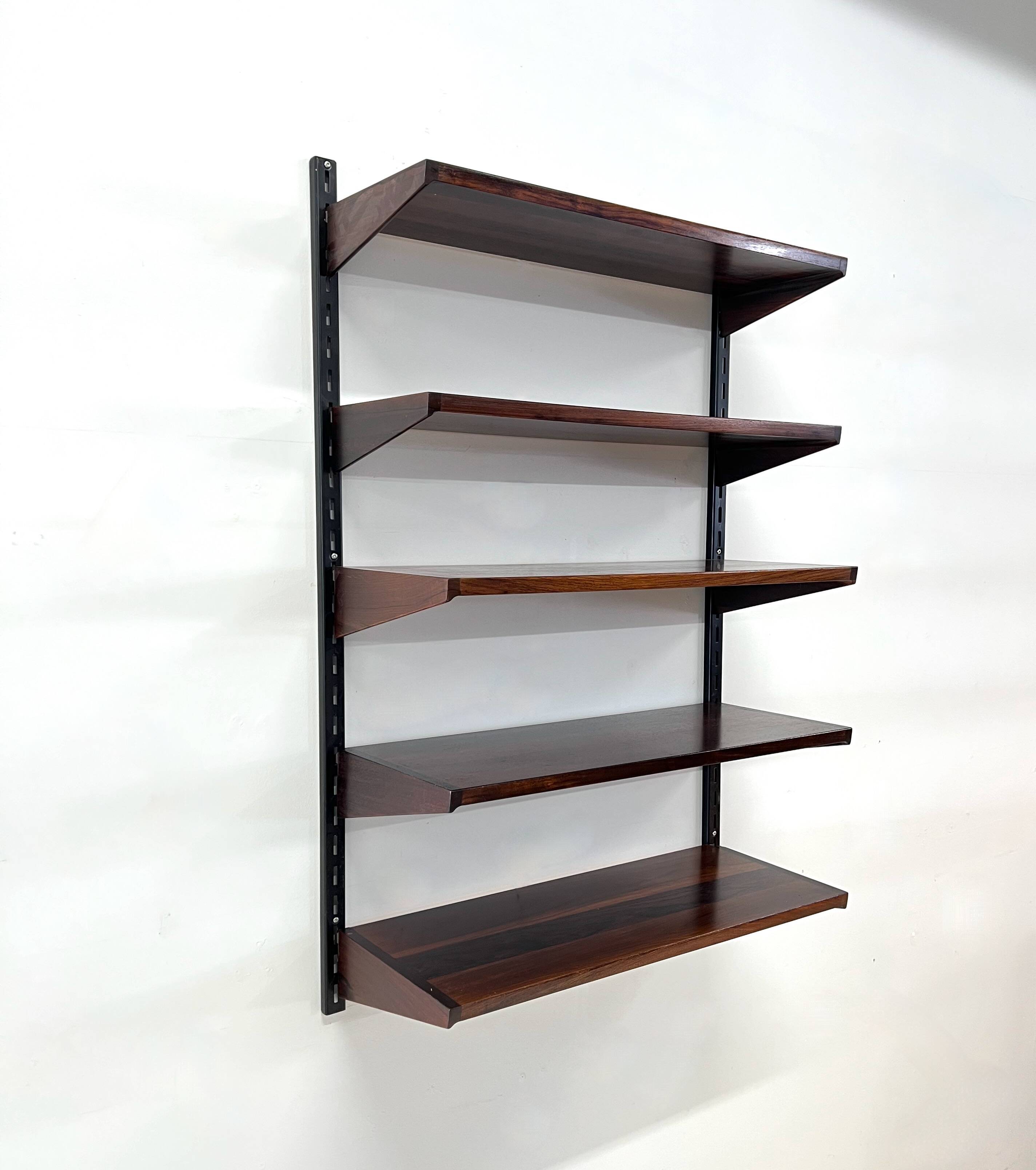 Rosewood Shelves By kai Kristiansen For Feldballes