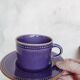 Set de 5 tasses à thé en grès couleur prune