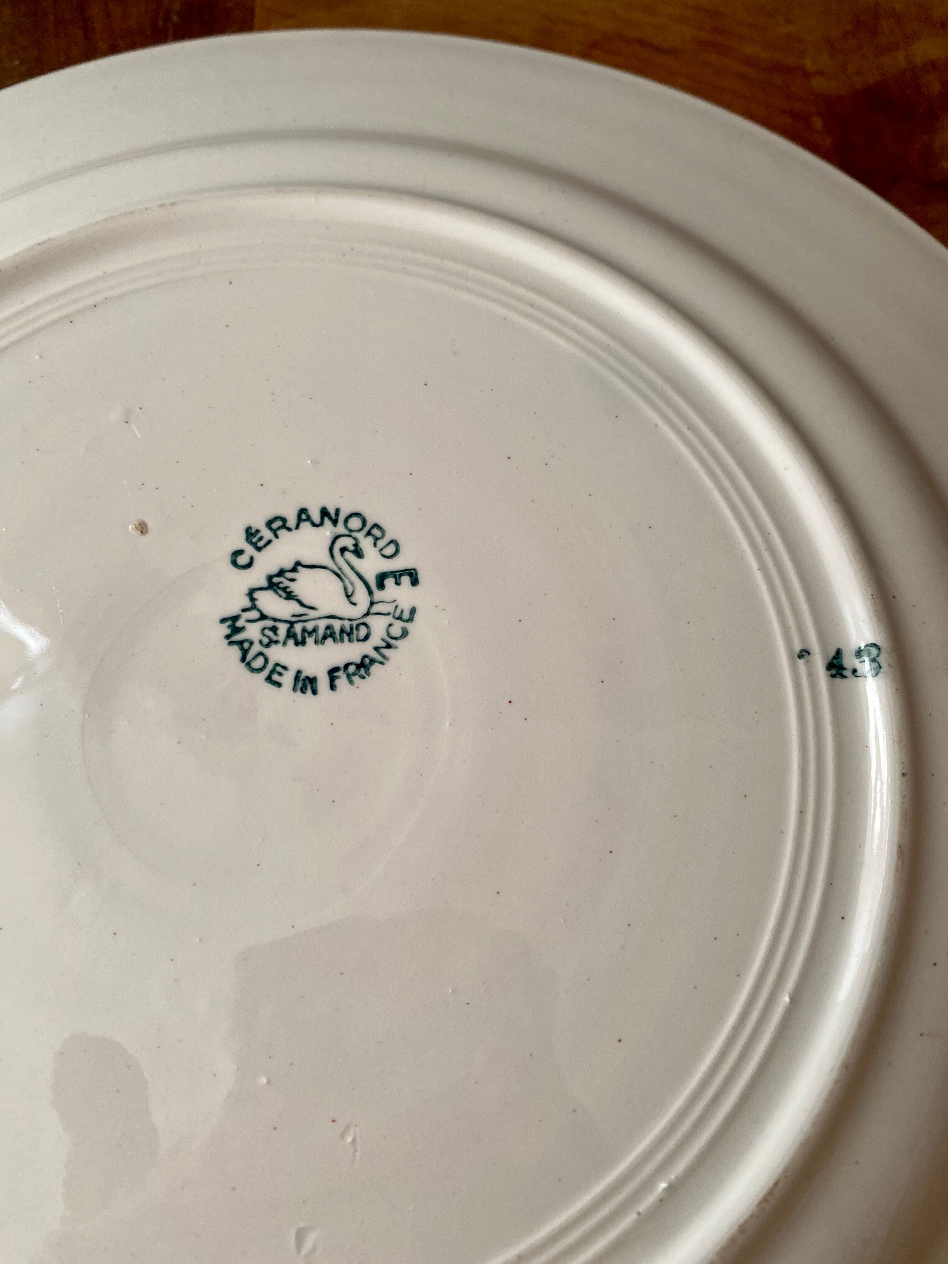 Old ceranord dish Saint Amand